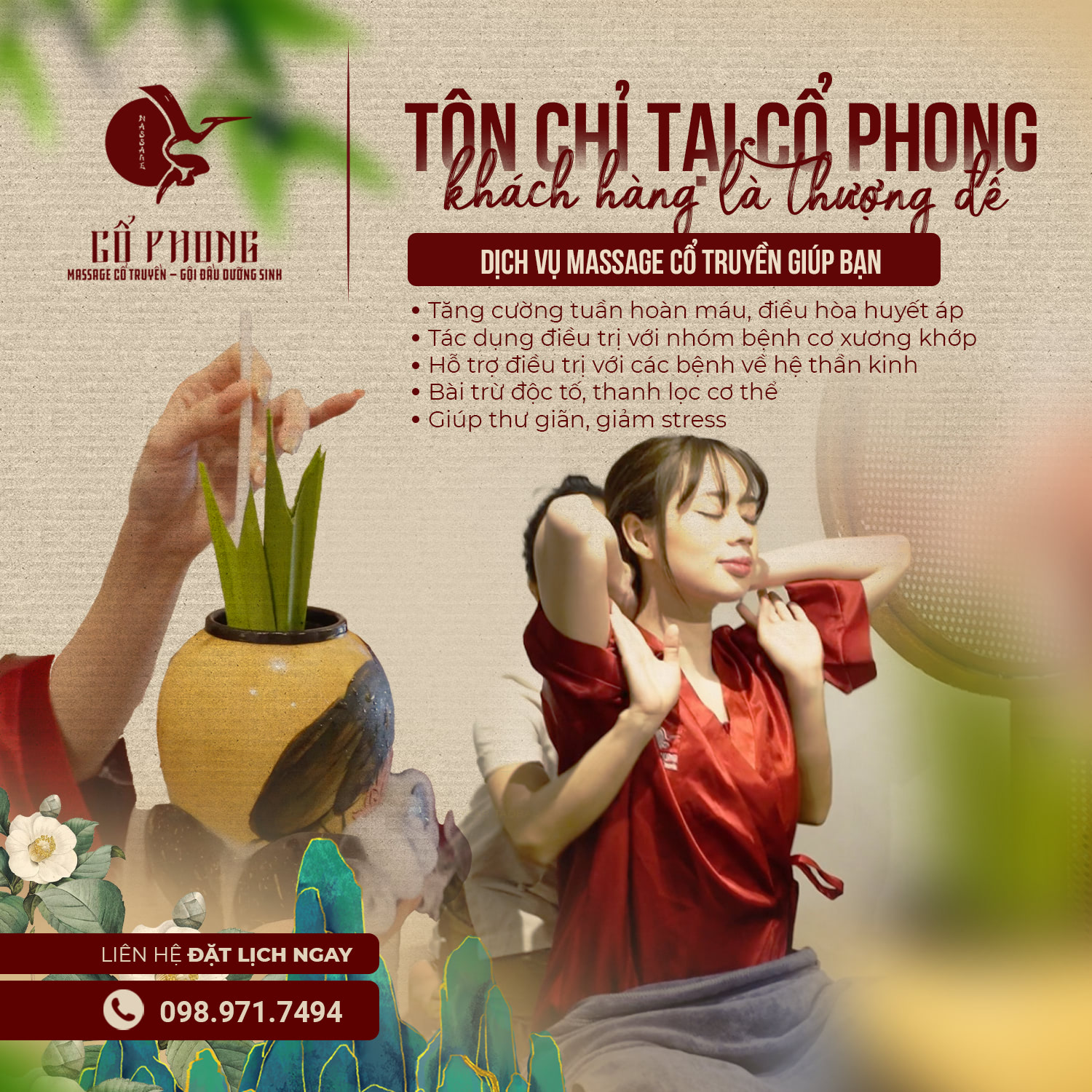 Spa Massage Cổ Phong - Điểm Hẹn Thư Giãn Bản Địa (Quận 3)