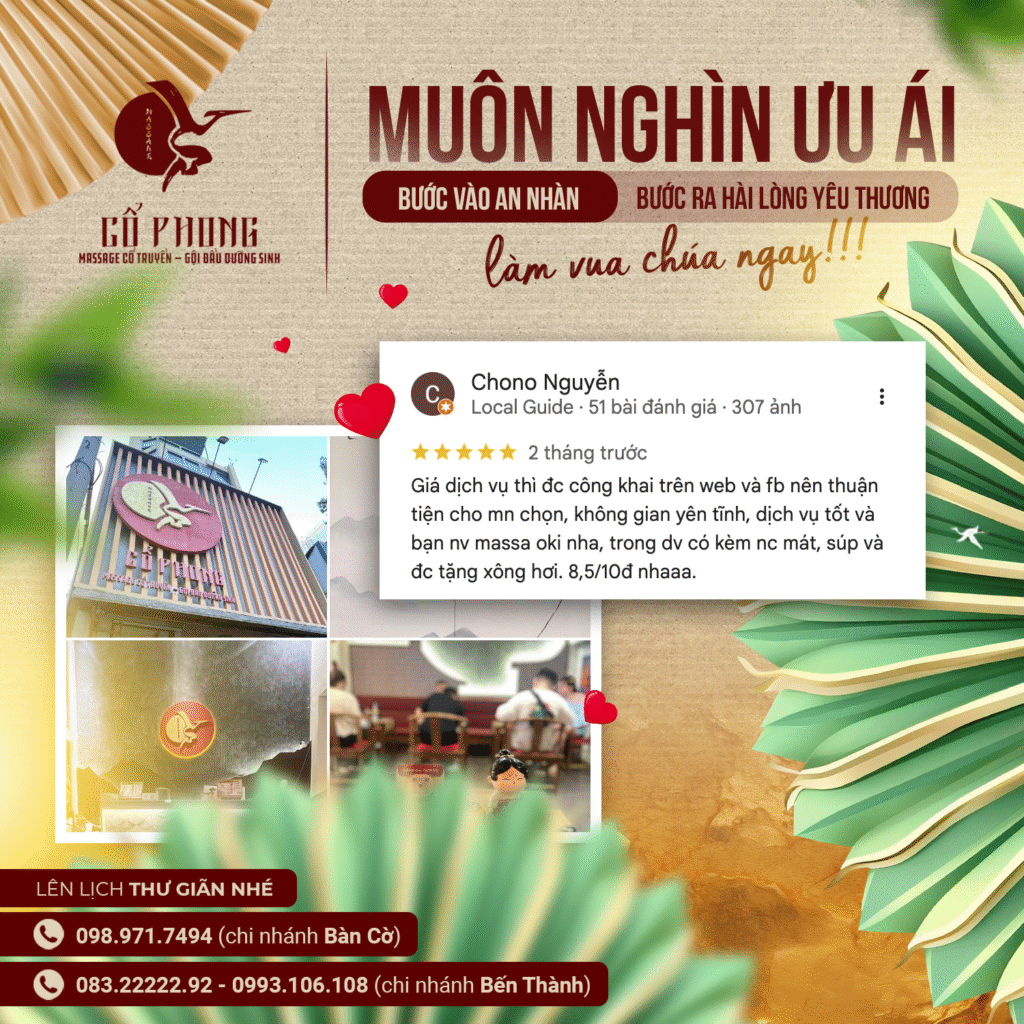 Top 7 tiệm massage tại Quận 7 được yêu thích nhất
