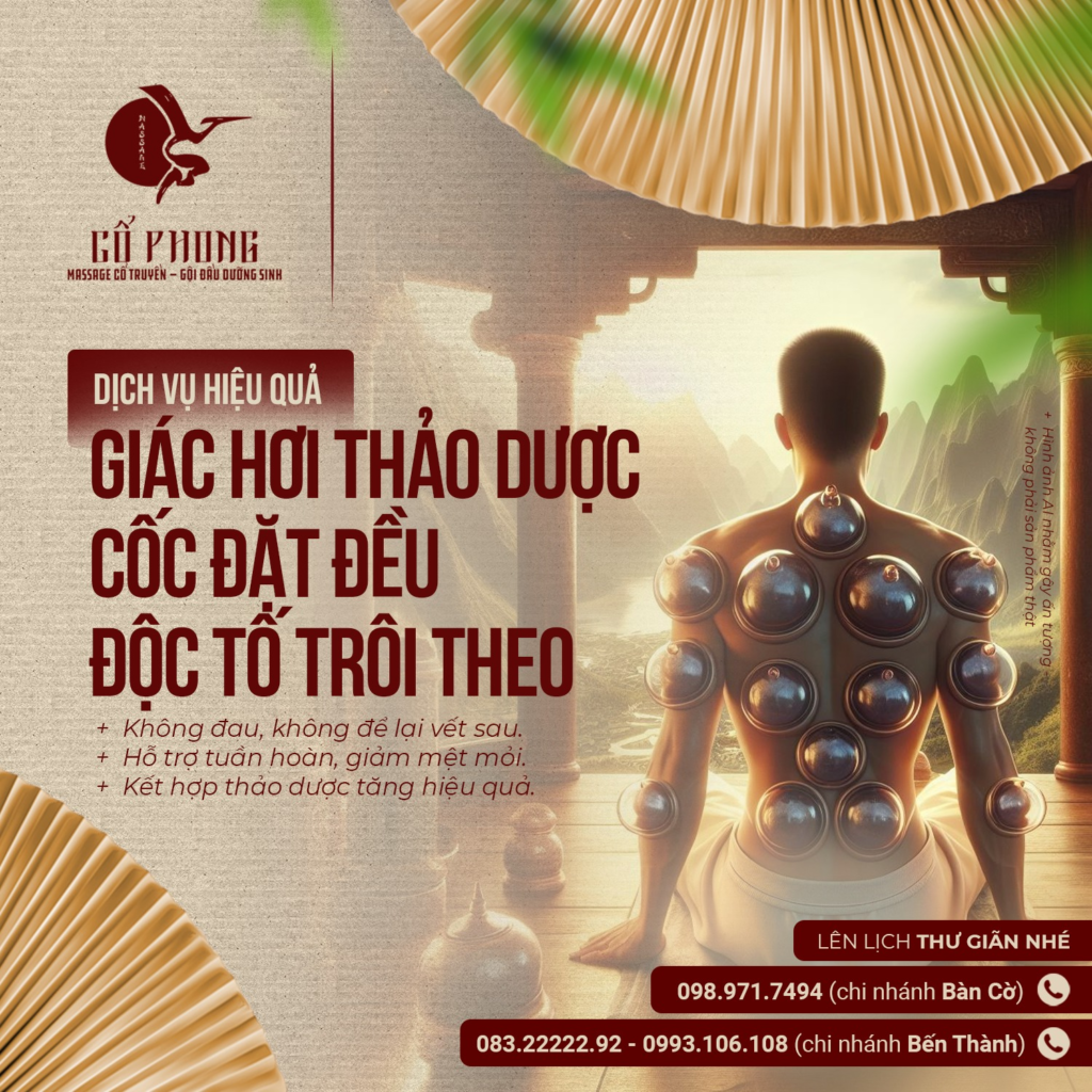 Massage giác hơi ở đâu chữa lành ở Sài Gòn