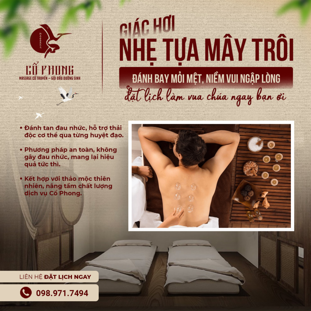 Massage giác hơi ở đâu chữa lành ở Sài Gòn