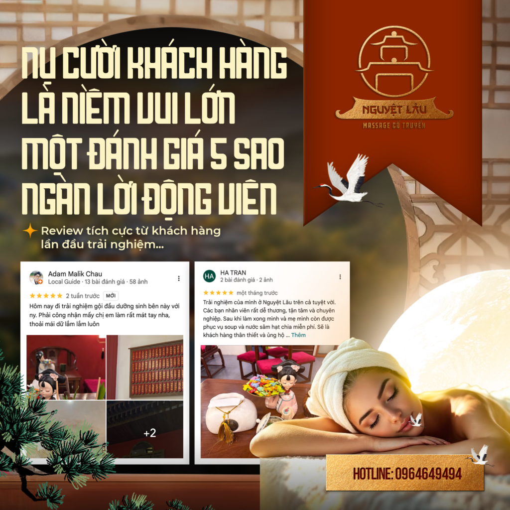 gội đầu ở tiệm massage Nguyệt Lậu quận 10