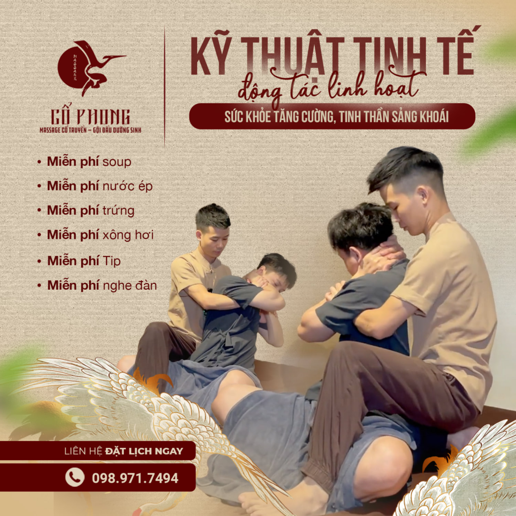 Top 5 tiệm massage cho người đi làm