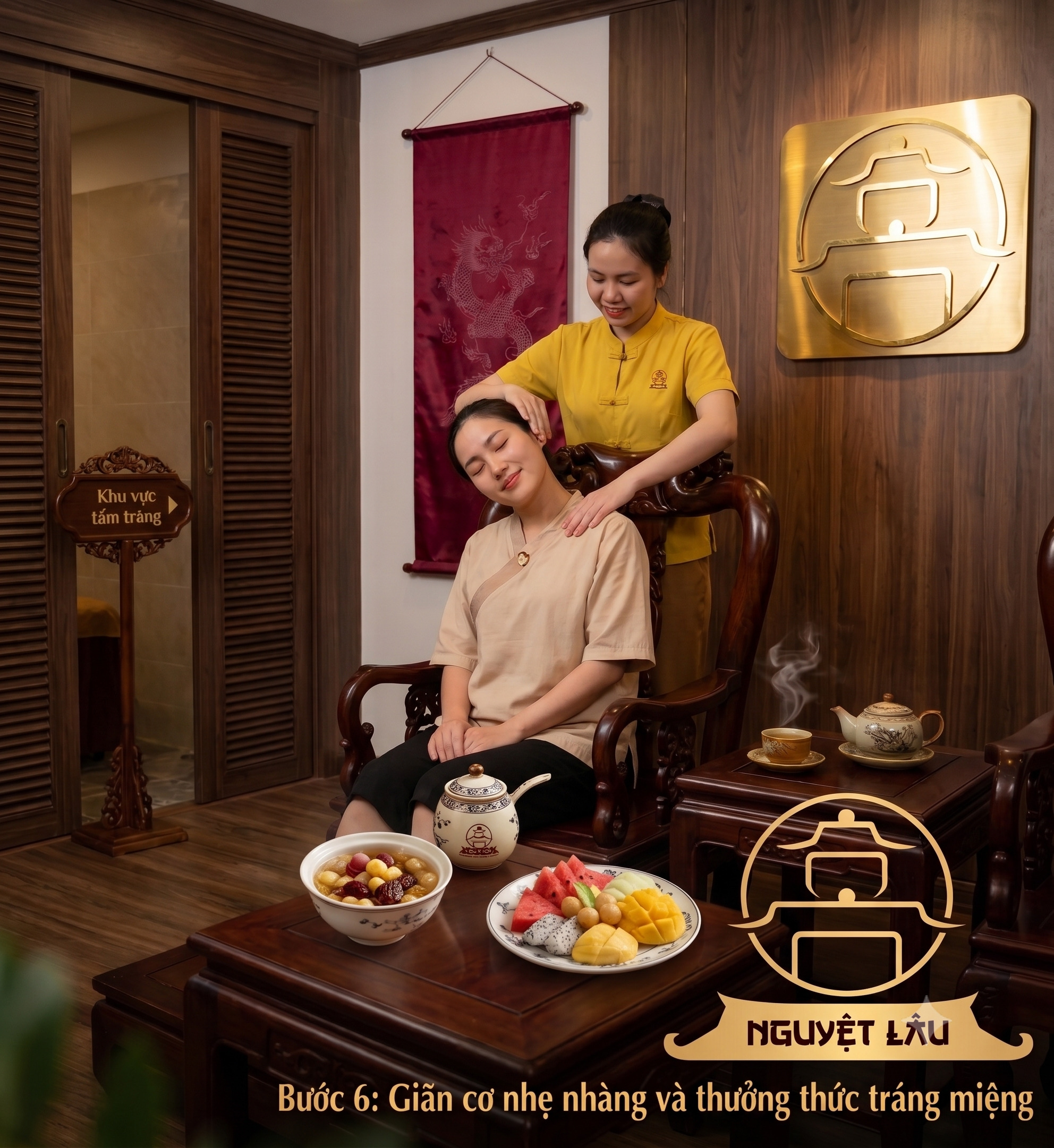 Bước 6 Quy Trình Massage Chân Tại Nguyệt Lâu