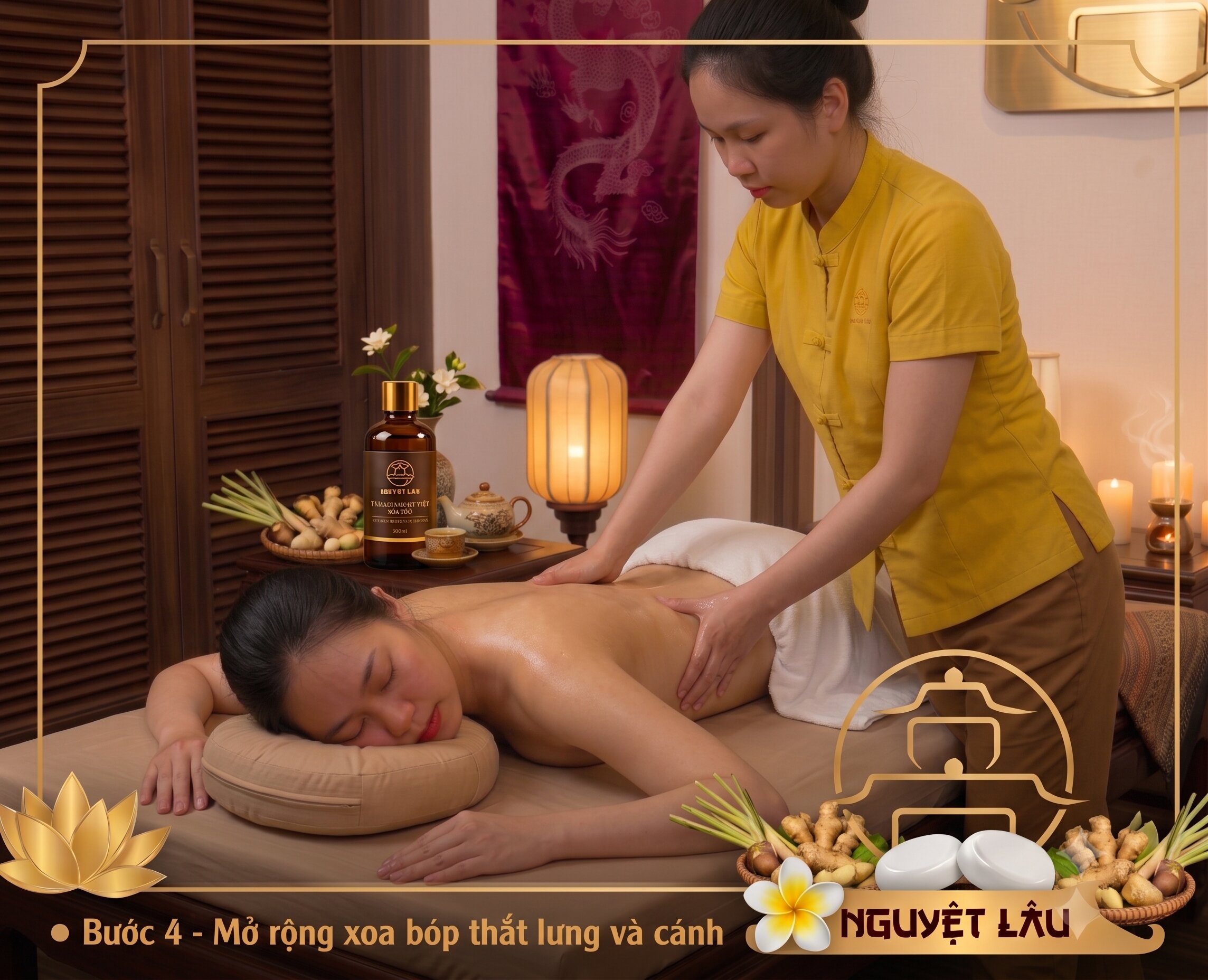 Bước 4 Quy Trình Massage Cổ Vai Gáy Tại Nguyệt Lâu