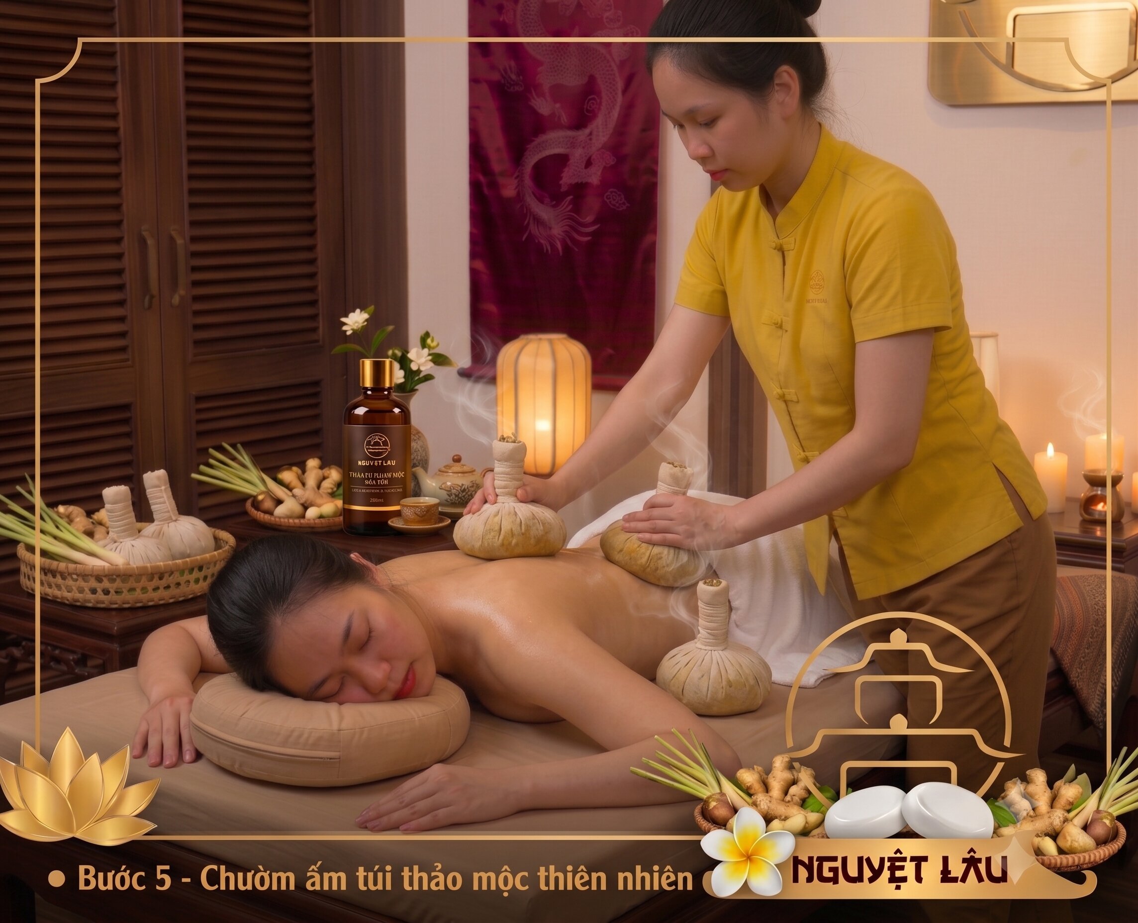 Bước 5 Quy Trình Massage Cổ Vai Gáy Tại Nguyệt Lâu