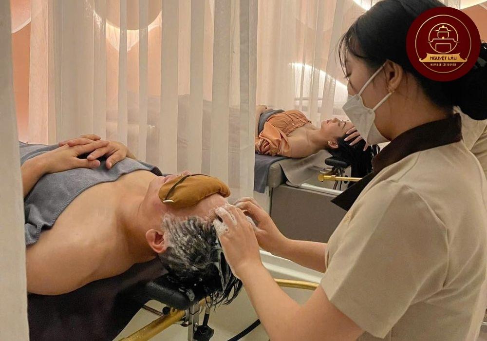Quy trình dịch vụ gội đầu dưỡng sinh
