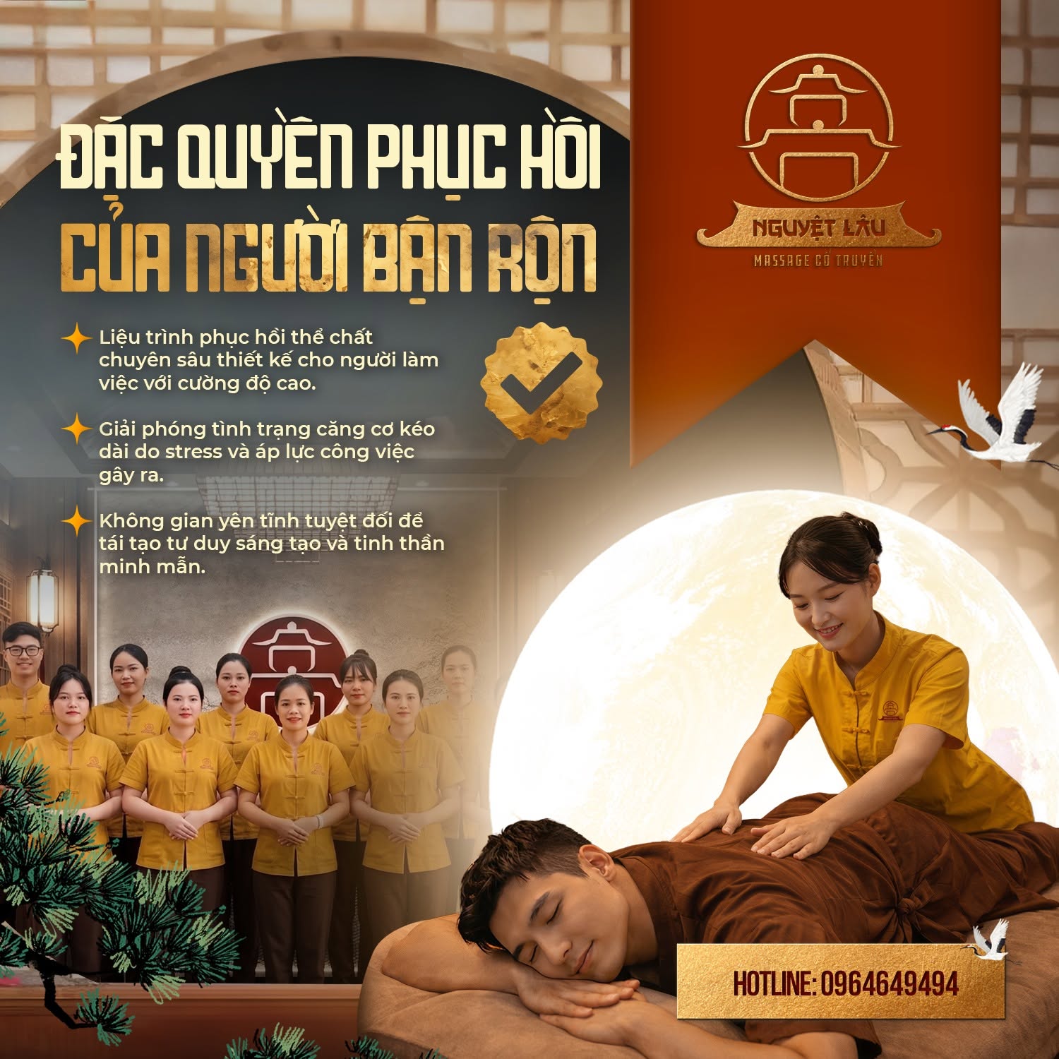 Combo 1 tại Massage Nguyệt Lâu