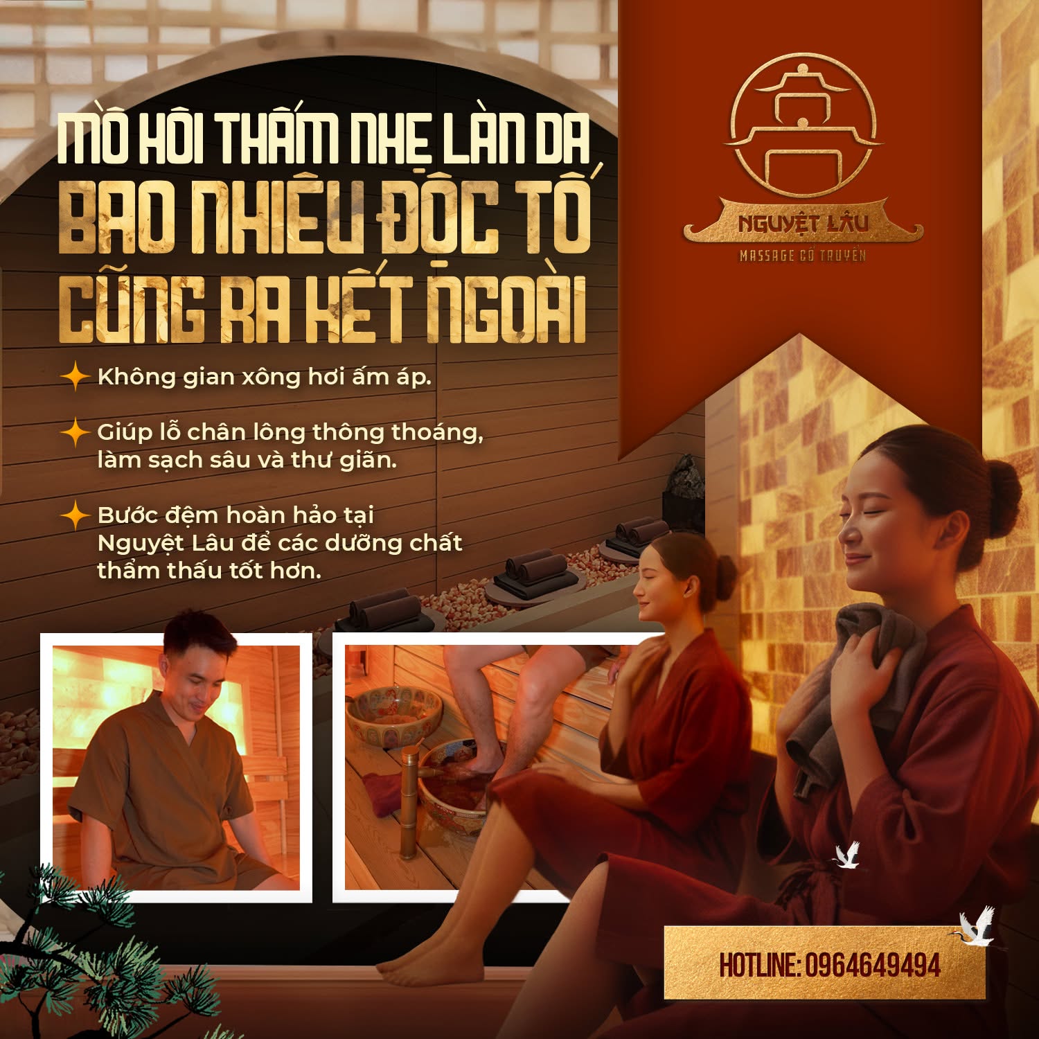 Massage Nguyệt Lâu cung cấp dịch vụ cạo gió, giác hơi, xông hơi